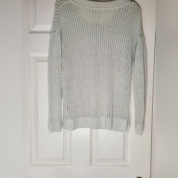 Unbranded L Snow White Knit Longsleeves RAMIE Blend Women’s Sweater - Picture 6 of 7